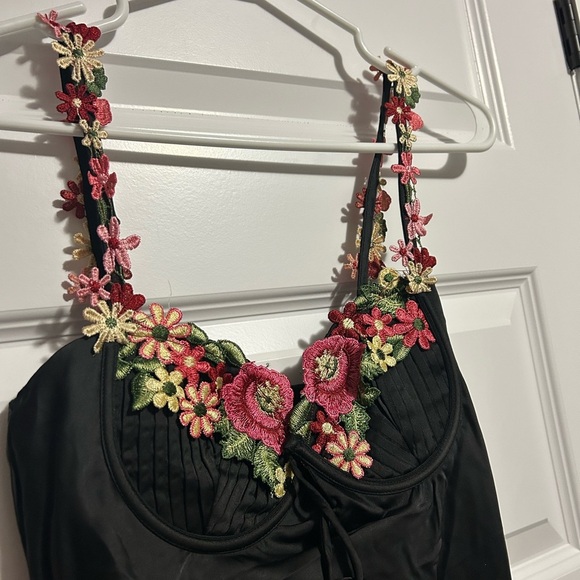 NWT Hello Molly Blooming Confidence Slip Dress with Floral details. Size M. - Picture 4 of 13